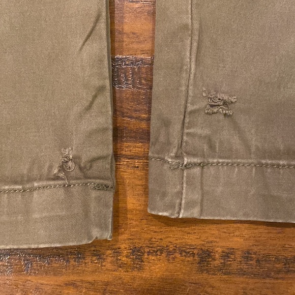 Current/Elliot Olive Green Straight Leg Pants Women's Size 28 - Picture 3 of 14